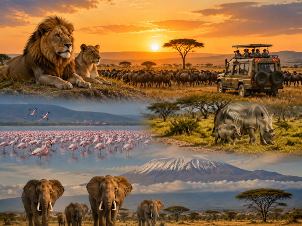 8-Day Maasai Mara, Naivasha, Nakuru and Amboseli Safari
